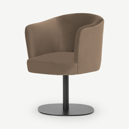 7892c749e6976e723f788c1d37b6c3d2d7bac3c27e264c722ac74aef9fba0258-1.png An Image of Revy Office Chair, Soft Mink Velvet & Black