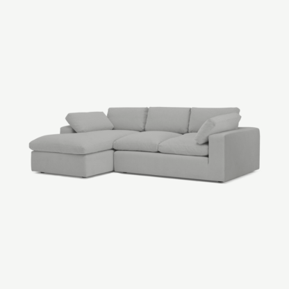 7d5a695b546cf58aa298e66207cb70172f0540038a1945510be454ed092d1518-1.png An Image of Samona Left Hand Facing Chaise End Sofa, Mineral Cotton & Linen Mix