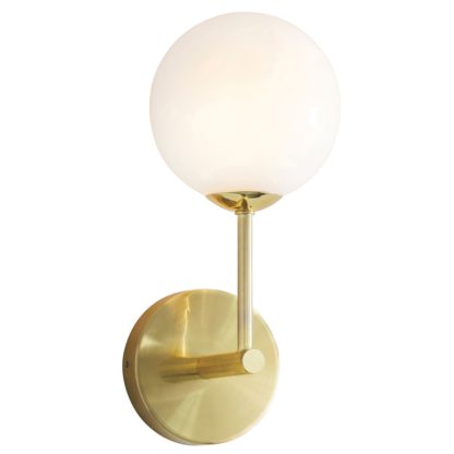 833264f107bd87b625a5db8149f083e61f59f10c8a10713c9355b184cf0c5024.jpg An Image of Brass Globe Wall Light