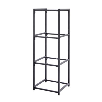 8437209f0889d3b5fb5be87345fa15058a69be17070b77f210238698c6e309f1.jpg An Image of Modular 4 Shelf Black Frame Black