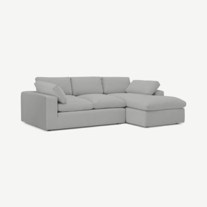 8ad3246f7cc32f58e577ad23ae906173b549bdc7023605b0c4c45e74a5207c28-1.png An Image of Samona Right Hand Facing Chaise End Sofa Sofa, Mineral Cotton & Linen Mix