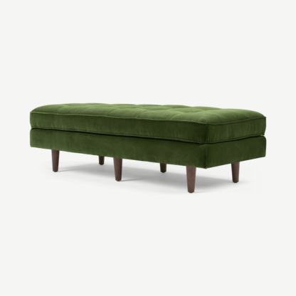 96e2aebf9733ae024ce289fe1d29253287b36bb48e72345c5e660724b2724db6-1.png An Image of Scott Ottoman Bench, Grass Cotton Velvet