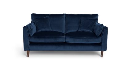99965c3d007ffbbde5015e902708ece1aae1e947dff4d0d7ada231ce7f07e7bc.jpg An Image of Habitat Hector 2 Seater Velvet Sofa - Navy