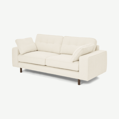 9f00475d9006e6cab8634bf2f93a31a813e4c086f63dd5571f77fec09e286e1f-1.png An Image of Content by Terence Conran Tobias 2 Seater Sofa, Ivory White Boucle with Dark Wood Leg