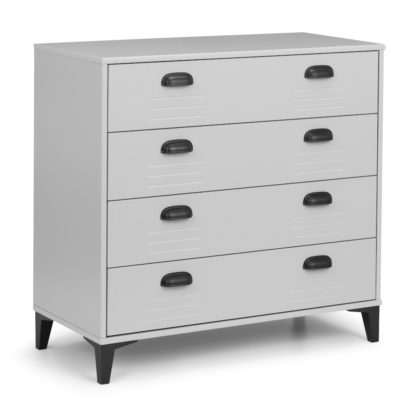 a37fce7df24f6842eec947bfe3107c1d43dc4290f5704f821c82f544855b79aa.jpg An Image of Lakers Locker Grey Wooden 4 Drawer Chest