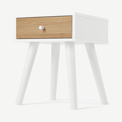 b6839760cbaec61dad3f88029b08c805058e5691021f7135ce6cdd321a102c86-1.png An Image of Larsen Bedside Table, Oak & White