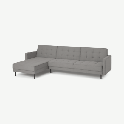 b77fb37e69e03c509f32519a530165432b726655de638d57265b21ea167ae14c-1.png An Image of Rosslyn Left Hand Facing Chaise End Click Clack Sofa Bed, Cinder Grey