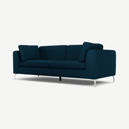 b8bec4d0203e81690fd28abd396afa759caac442c27051bc6f69627d107cf6cd-1.png An Image of Monterosso 3 Seater Sofa, Elite Teal with Chrome Leg