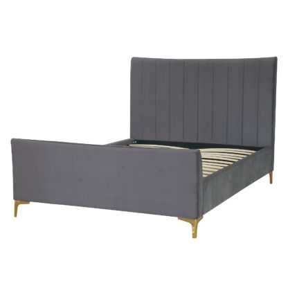 bc6e783efdf5da636d646d88ce4b60740345a2ed46e92c60cef2dc54cf7e775e.jpg An Image of Donna Deco Double Bed - Navy