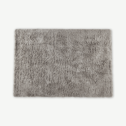 c1b82df676f6ed7e45e4e20b3c5a440246dbb79f47ec04df86d9353cda519a44-1.png An Image of Erin Deep Pile Rug, Large 160 x 230cm, Warm Grey