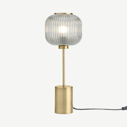 c31d178573c94f5f0680c26cf8e4b163b874bf886c6250ce54992af9a9a730a1-1.png An Image of Briz Table Lamp, Antique Brass & Grey