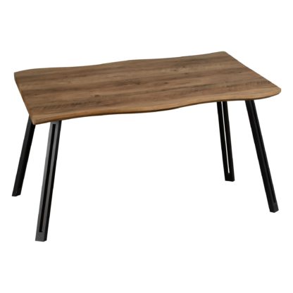 d202c3a0c66b53ba0c4ba97f9092afd2418e0d6281c65e7e232784896733e431.jpg An Image of Quebec Wave Dining Table Mid Oak (Brown)