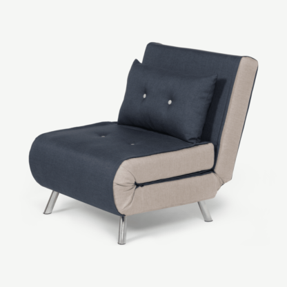 d3d3af952cbaa54070533d5792b93f5e628ed6358dc0977c054d4f622fceeb98-1.png An Image of Haru Single Sofa Bed, Quartz Blue