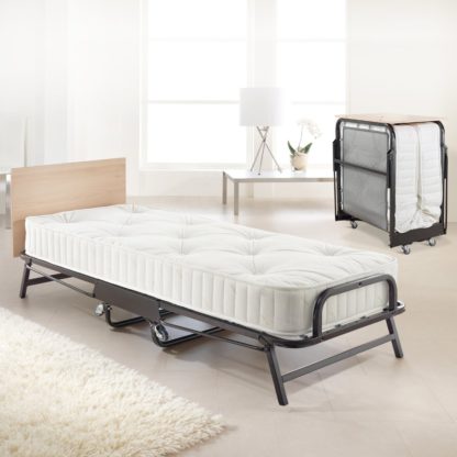 d801805a8ffbabcf8c652e6d64ffa6a00678ca2a509147ac5bc9d1ef6ee439ac.jpg An Image of Jay-Be Crown Premier Folding Bed with Deep Sprung Mattress - 2ft6 Small Single