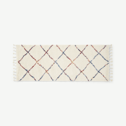 ec7bc15bb03fc4cb4e0287df3db6fed03fb1c78f2082e93b32af738aa932ba7d-1.png An Image of Perdru Berber Style Runner, 80 x 200cm, Multi