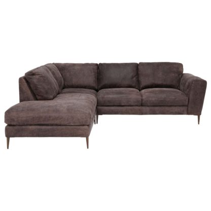 035e794acdc0d6497d831387b257ab27d6e6908b8500208cca433e10b54b7e25.jpg An Image of Large Leather Corner Chaise Sofa - Grey - W273 x D103-240 x H94cm - Barker & Stonehouse