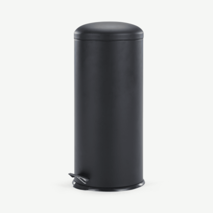 098f2fe4f4098ebddfd949f851e79ae594d4c3d2375743619d87dd1e2d456b90.png An Image of Joss 30L Domed Pedal Bin, Black