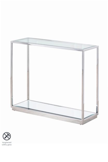 0febf021db76f550c7a8a7cc64b4e4963c4dcd1806641e012202d4a1c106728c.jpg An Image of Rippon Silver Rectangular Console Table