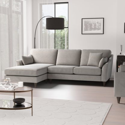 2514e976ee4ce0a5cef1d487a838188e8e2ea61b1cfcf0f02ee17fcf26ac414b.jpg An Image of Sophia Plush Chenille Corner Sofa Navy