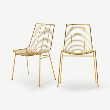 2b22af0ad2d51db9b4eb2c13359a9b239e705246aa33801a3889ada32df8b832.png An Image of Set of 2 Marvel Dining Chairs, Brass