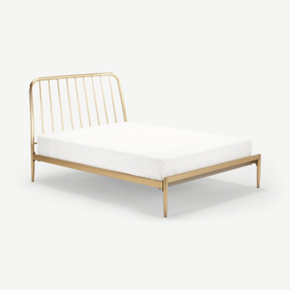 3315a1d3d4cc8fa401fa5c1974d3024550957629c2e57f81c26f12c4421cb8b5.png An Image of Alana Double Bed, Brushed Brass