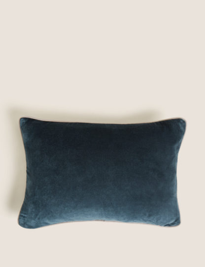 3b6b8aeefaf34fac6fd3cdf2f7652159f128d3e93fd69e4f65c0d5e895ea3a42.jpg An Image of M&S Pure Cotton Velvet Bolster Cushion