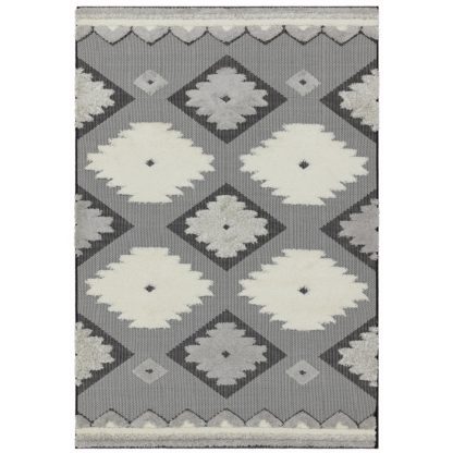 5283367c24f4b2670f00505f9534c1785531de79c56b01f83dc307c76aa096e9.jpg An Image of Asiatic Monty In and Outdoor Rug - 160x230cm - Black & Grey