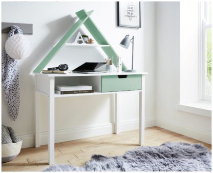 5364374e0abb4685b19e7d30d6aca3b44822645f768cb270eb7d3e1beff0336f.jpg An Image of Lloyd Pascal Tipi 1 Drawer Desk - Green