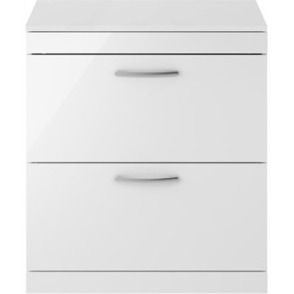 5585f7db70b2bc6aecbb7ea00c88609382652e02eceab78dfe0df0487198fd5d.jpg An Image of Balterley Rio 500mm Freestanding 2 Door Vanity With Worktop - Driftwood