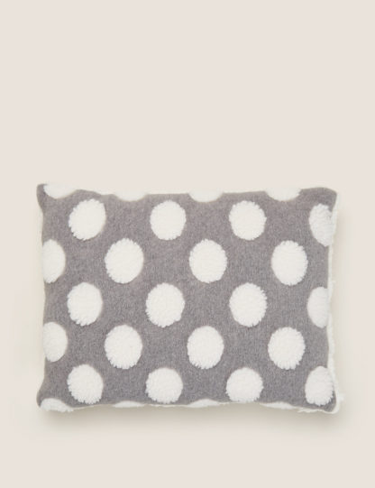 69c067f48d10ad8f228b1bcef4dca16c536f6fb9b409b65a2b09f549e388d8bf.jpg An Image of M&S Polka Dot Small Bolster Cushion