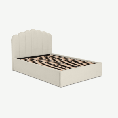 7b3a83f1adab374145f892d3e177dd71939d0b71a79f992a2ce460aabd197f1b-1.png An Image of Delia King Size Ottoman Storage Bed, Whitewash Boucle