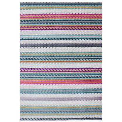 83c2f34df0ea156c2f96b6959bb61fe3be997372a8a7bceafd7437509cd93cf7.jpg An Image of Asiatic Skye Striped Rectangle Rug - 160x240cm