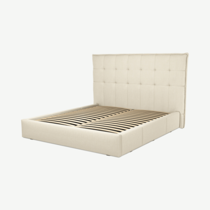 88188a110ca56e5433354a1f36b57ec98853302bdbe2eb14e6c1116e46e42852.png An Image of Lamas Super King Size Bed with Storage Drawers, Putty Cotton