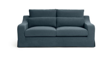 88e592acfde17aa41294653a0980960e4584ce5bd03038d07a551ebade6062c3.jpg An Image of Habitat Odin 2 Seater Fabric Sofa - Indigo Blue