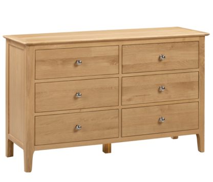 8be4d8a0e90003fec99581558946cdfe1eaaff6dd87494bcc1453861193b8444.jpg An Image of Cotswold Oak 6 Drawer Chest