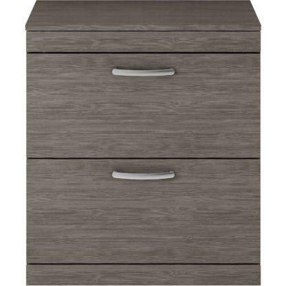 8dba81c0857158420fee880a47a0129edf78411fe8f30e6ddc873ee69fb48050.jpg An Image of Balterley Rio 500mm Freestanding 2 Door Vanity With Worktop - Driftwood
