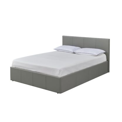 9cf8a931c9a5ed739e586cb034bd3d74658d96d71183ee81a2cb11ca911e9e36.jpg An Image of Habitat Lavendon Small Double End Opening Bed Frame - Grey