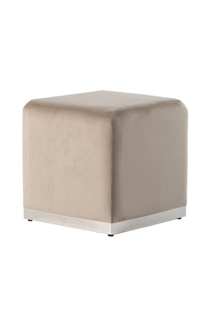 a0a2f699fb09376f2dafa197721e4fa7bc2e88b76fd9ee9ccc4c80d6a4a3701f.jpg An Image of Harper Stool - Taupe - Silver Base