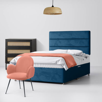 ae9f7a8e00e386ee5e6ba56db813ba8963b7c934c5a93bfc7a948fbe5be4b39c-18.jpg An Image of Cornell Lined Blue Marine Velvet Fabric Ottoman Divan Bed - 4ft Small Double