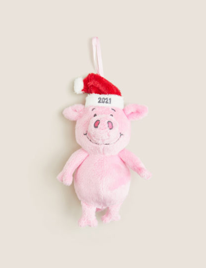 cf4d9661771ca64858b802c0e76db6c5a38e1fa1d9f9693e84d7f733feaa12a6.jpg An Image of M&S Plush Hanging Percy Pig™ Decoration