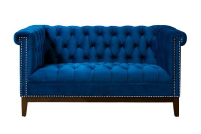 e262dcfcfc350943bcb70474775ead94635e926c6dd20ab5f1e8e8cb811906ef.jpg An Image of Bergmann Two Seat Sofa - Navy Blue