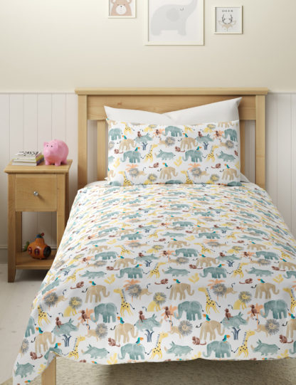 e7c8bb329e324f7dff8c327c8e7eadaf7dc7965634227613c18a3f89ffc1eaed-1.jpg An Image of M&S Pure Cotton Little Safari Bedding Set