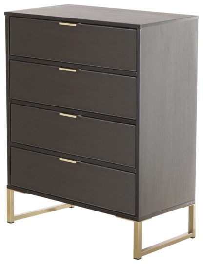 f4fe95030eb3b6d6718e62924c10110acd317e2707563cd37aeb76f8b28d9252.jpg An Image of Messina 4 Drawer Chest - Black