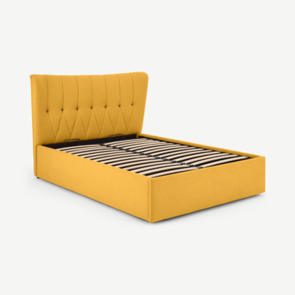 f8f2ef36750f4dddf2ad72858c4c5897ff5056d20baa9746d4332716f4870e2a.png An Image of Charley King Size Ottoman Storage Bed, Yolk Yellow