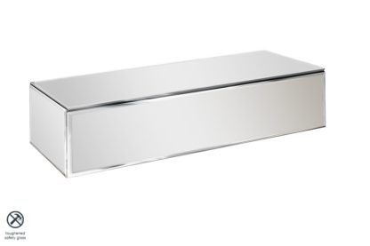 f9da7c7eb151758ba6ff700c01249f276fb2208b7b976842e26bb83409443cb1.jpg An Image of Inga Mirrored Floating Console Table / Storage System