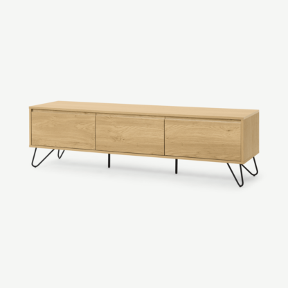 ff478f528bf65b139e2f07eb4a202c2be711da37a328d33ec73a8dc65343a693.png An Image of Elona Wide Media Unit, Oak Effect & Black