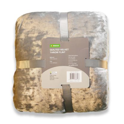 57ce94f892d7b0ad174c6e4afd3bb6d725b4fc370fcde1365f7dbe0de83863fa.jpg An Image of Quilted Crushed Velvet Throw - Blush - 130x180cm