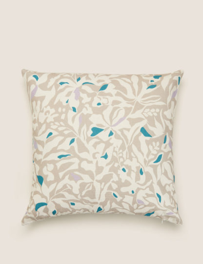 96931ee4fe601a07f9f96a65f3986edd5aad9dc007f22e05cac09e70bace637c.jpg An Image of M&S Pure Cotton Abstract Floral Cushion Cover