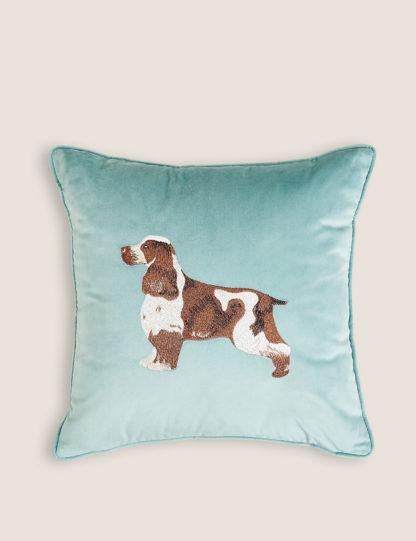 b2257be9e4858229dc6542f346155d3477cb3f8f0ed4008acac42e63ec711fce.jpg An Image of M&S Velvet Embroidered Cushion