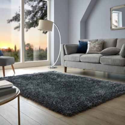 b472edc0dd8e5e53a66a0bb67316997808909ef2cc3f3fa5e8c5526b6a9cf0e8.jpg An Image of Riviera Sparkle Shaggy Rug Riviera Mauve